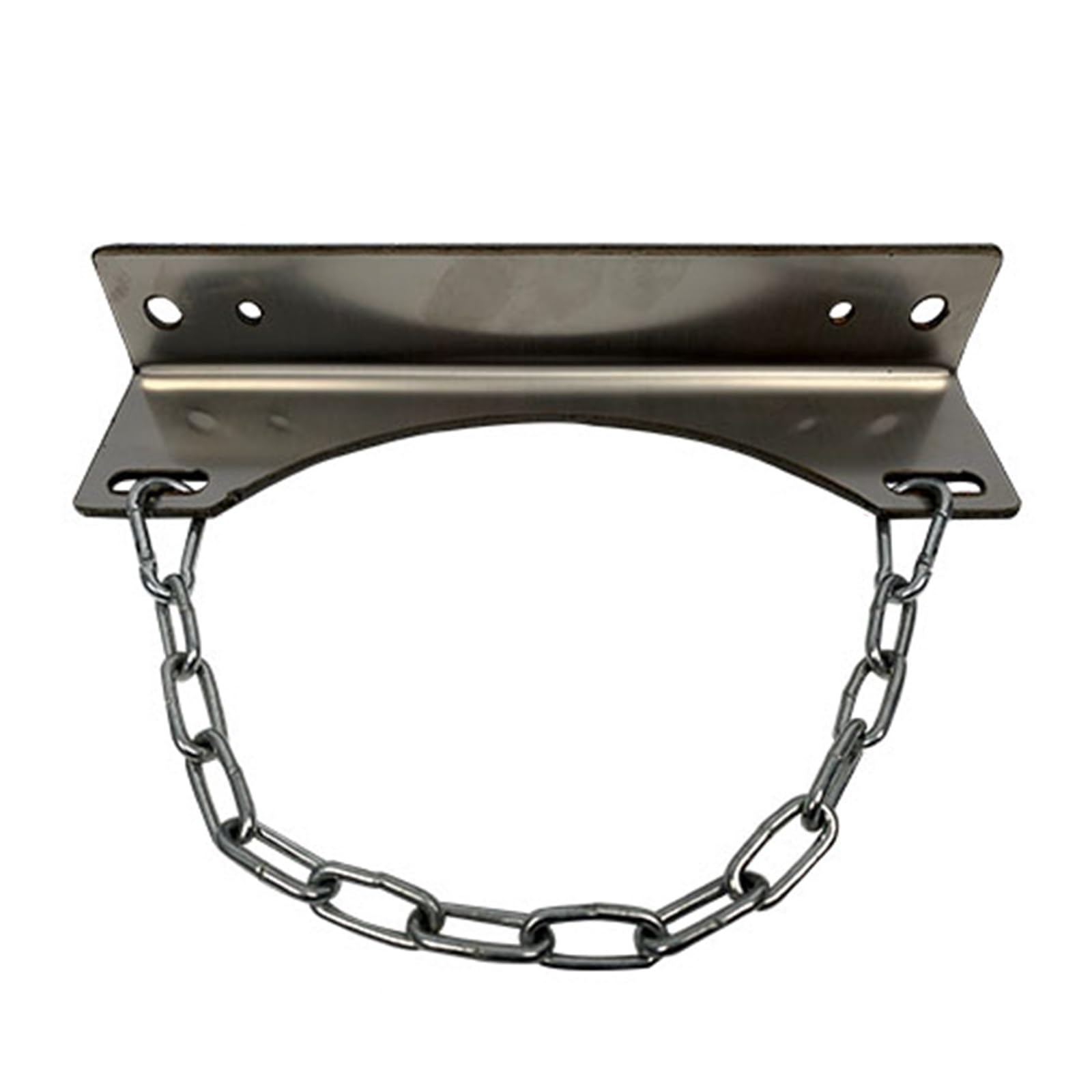 WQPMNYG Stainless Steel Gas Cylinder Wall Bracket for Oxygen, Nitrogen, Propane, Argon Tanks - Secure Hanger with Screws & Safety Chain for Home, Laboratory, Hospital (25cm/9.8in)