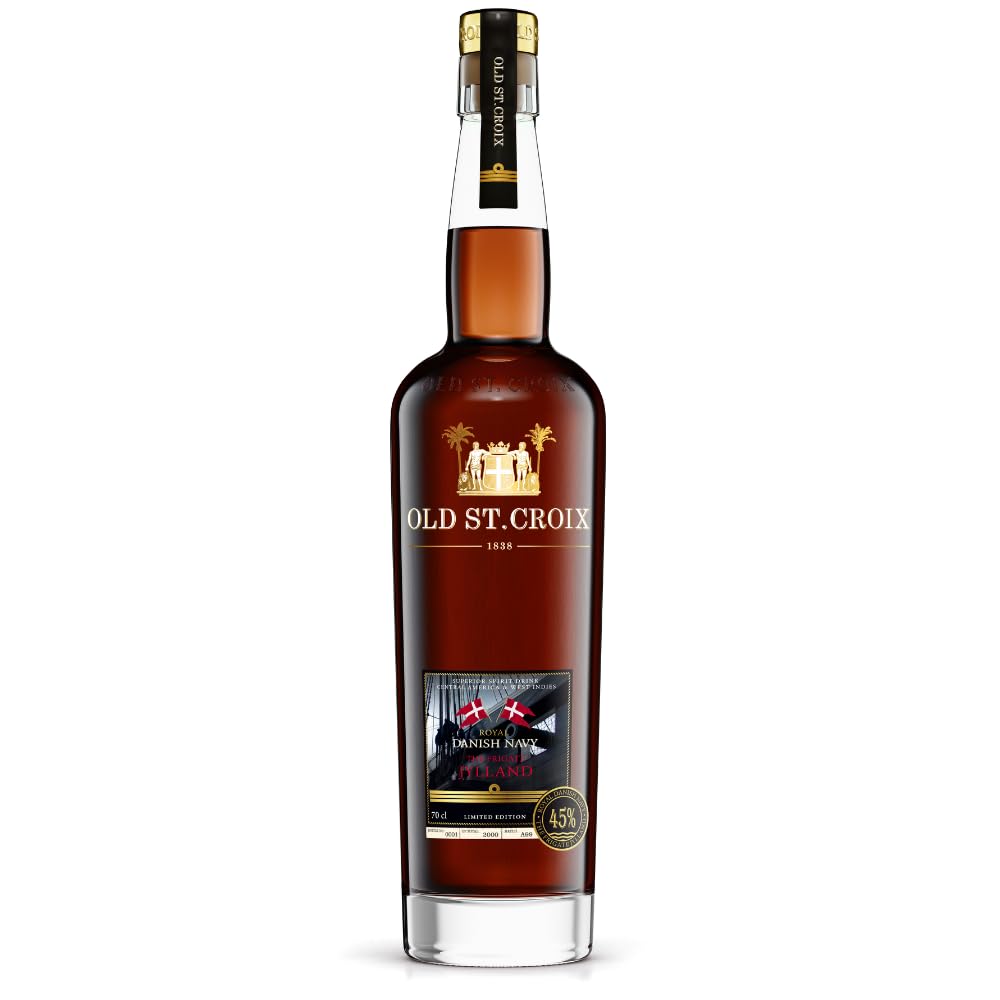 Old St. Croix Danish Frigate Jylland | Premium Spirituose auf Rumbasis | Lieblicher Geschmack | 700 ml | 45% Vol.
