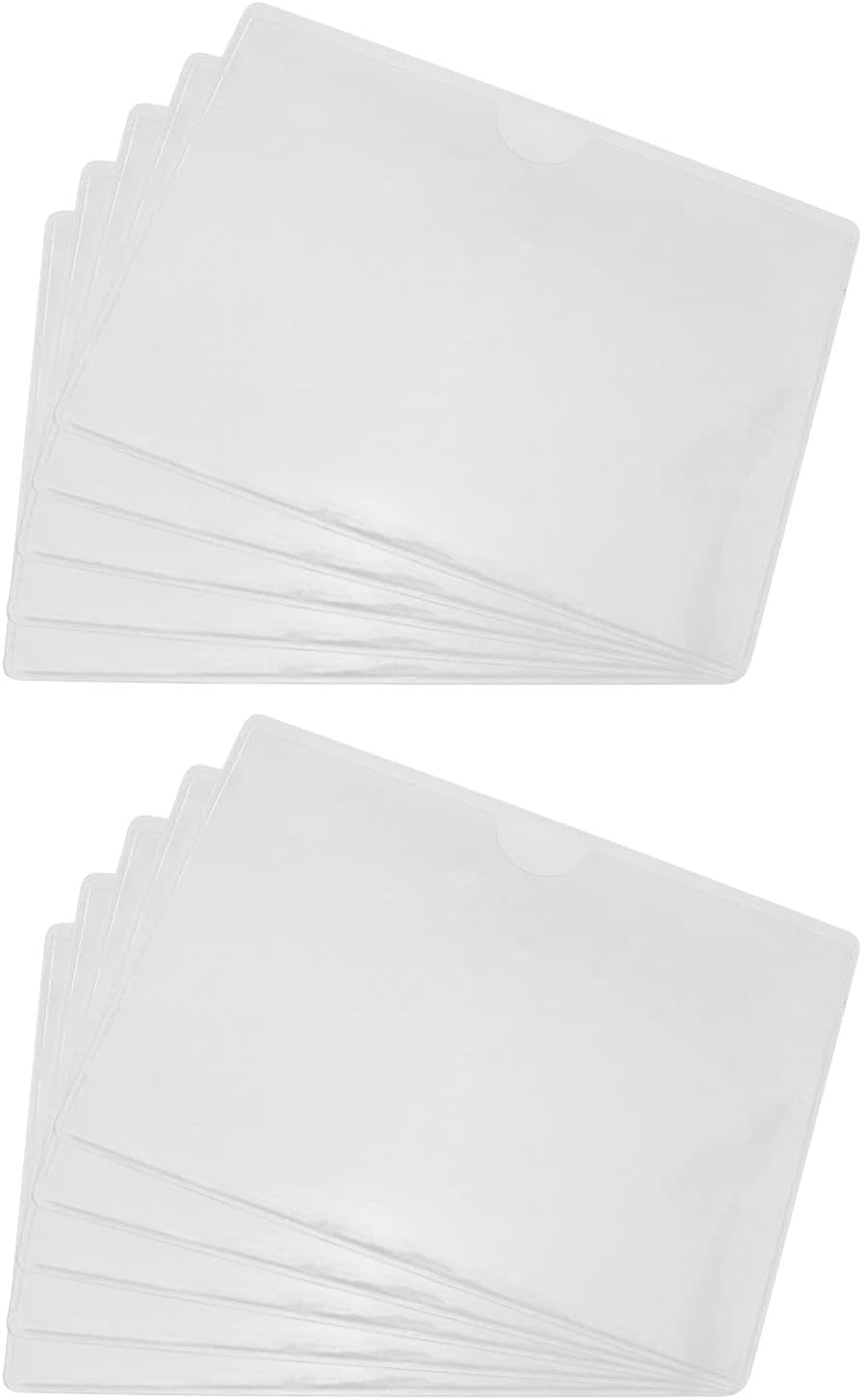 10pcs Rideshare Sign/Parking Permit Clear Sun Protection Holder PVC Parking Permit Holder for Car Windshield