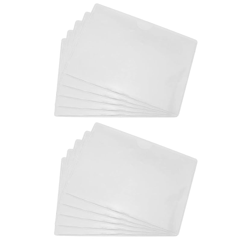Maxmoral Kit com 10 Suportes Transparentes para Avisos, Permissões e Placas de Estacionamento em Para-brisa