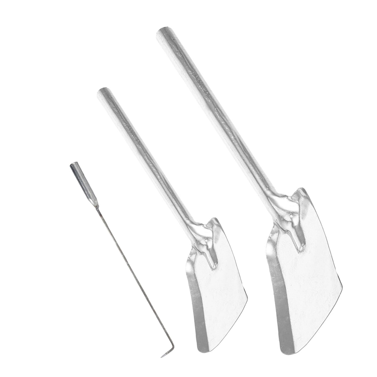 Outils pour Cheminée Hemobllo Set de 3 Pièces en Acier Épais avec Pelle à Cendres et Pince