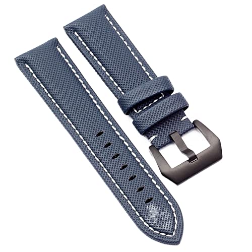 Bracelet de montre de travail en nylon et carbone 24mm pour homme