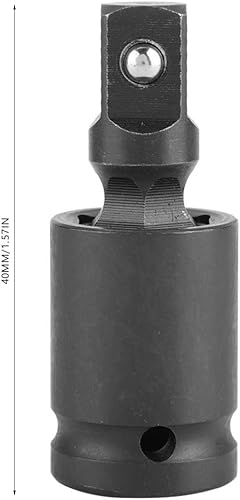 Miniatura 9 de Eujgoov Llave neumática neumática de acero fosfatado molibdeno junta universal (cabeza universal neumática 14)