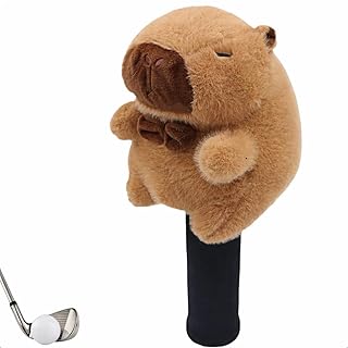 FONA カピバラ ゴルフ ヘッドカバー/ドライバー用 フェアウェイウッド/ユーティリティ 3W 5W 防傷/おしゃれ/かわいい ゴルフクラブヘッドカバー カピバラ ぬいぐるみ