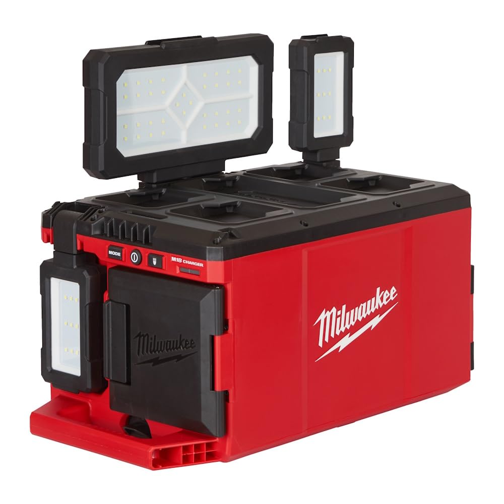 Luz de área/cargador LED M18™ TRUEVIEW™ PACKOUT™ - M18POALC-0