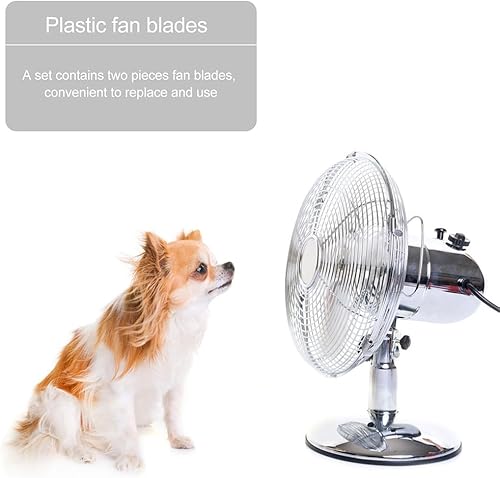 Miniatura 3 de HOMSFOU Repuesto de aspas de ventilador de repuesto para ventilador de 14 y 16 pulgadas, cubierta universal de plástico de 3 hojas, hojas de