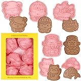 6 moldes de galletas de Año Nuevo chino 3D estilo chino moldes de fondant moldes de fondant chino Año Nuevo imprescindible herramienta para hornear