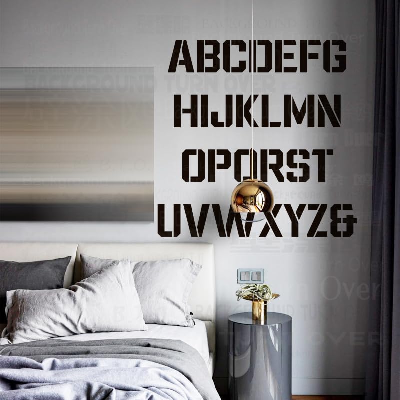 84 cm litera imię alfabet znak szablony na ściany szablony do malowania wielokrotnego użytku dekoracja na ścianie rzemiosło tynk dekoracyjne wzory mebli przenośne lodówki