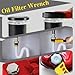 2PCS Oil Filter Wrench Set, Car Rubber Strap Wrenches, Adjustable Rubber Strap Wrench, 6In+ 8In Automotive Multifunctional Belt Wrench Fit Mechanics Plumbers