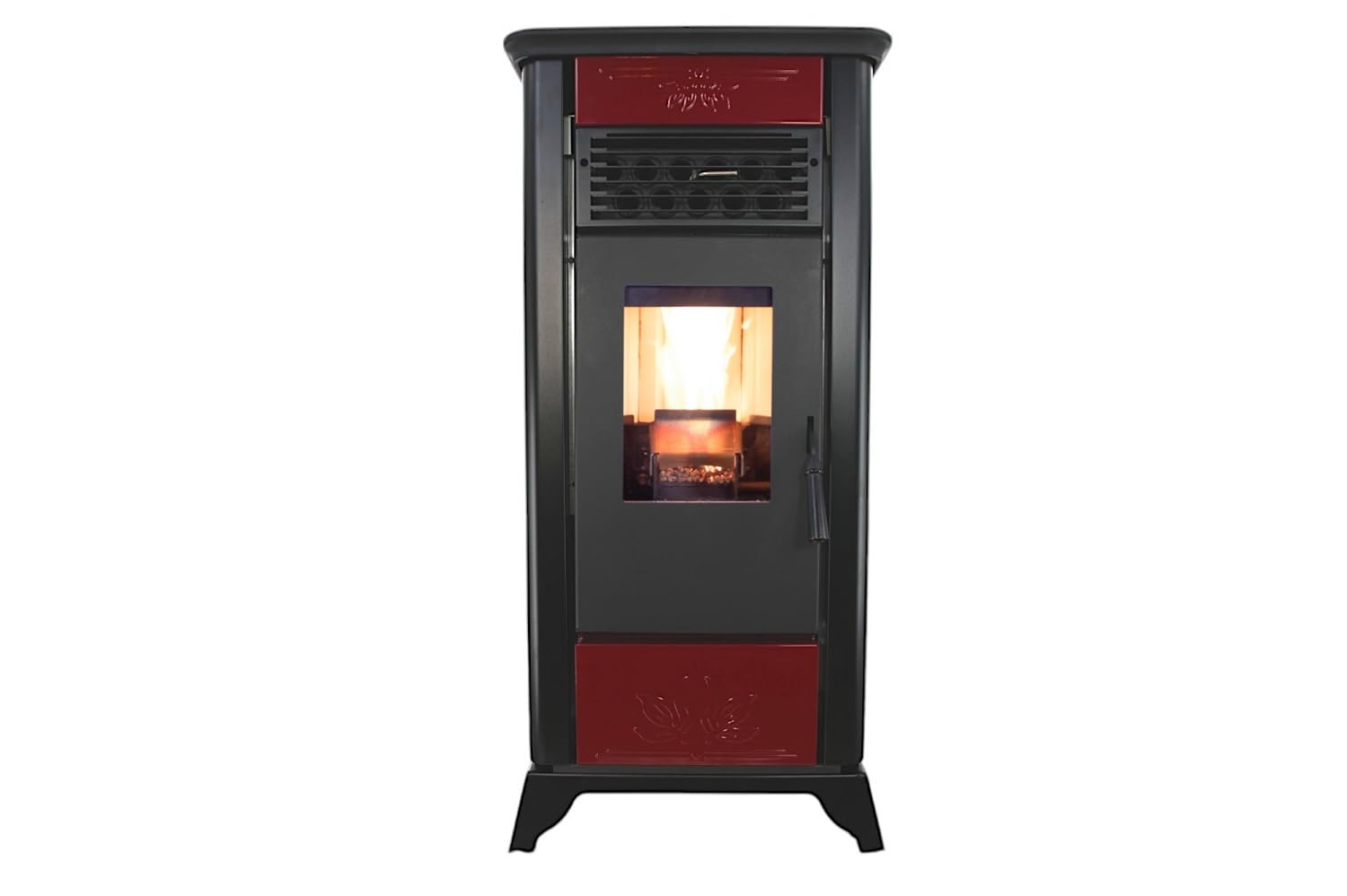 Freedom Stove PS21 pellet stove red vintage