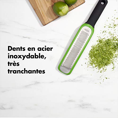 OXO Good Grips Etched Zester and Grater, One Size, Green