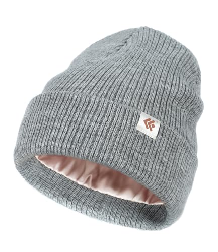Bonnet d'hiver doublé de satin Creekstone en maille douce supérieure