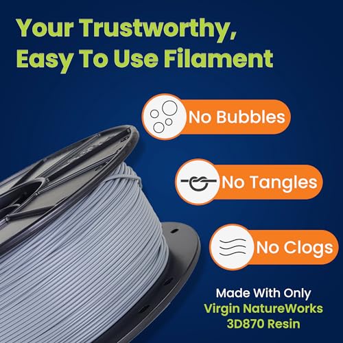 Image of 3D-Fuel Tough Pro PLA+ Filament for 3D Printing, Made in, Industrial Gray