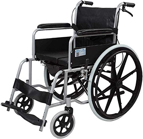 Amazon.co.jp: 車椅子黒の自走式車椅子軽量折りたたみ式、多目的 