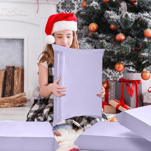 Image of Metronic Poly Mailers 24x24 100 Pack, Extra Large Shipping Bags for Clothes | Thick Strong Adhesive Waterproof Tear-resistant Mailing Envelopes, Packing Bags for Clothing, Small Business, Lilac Purple.