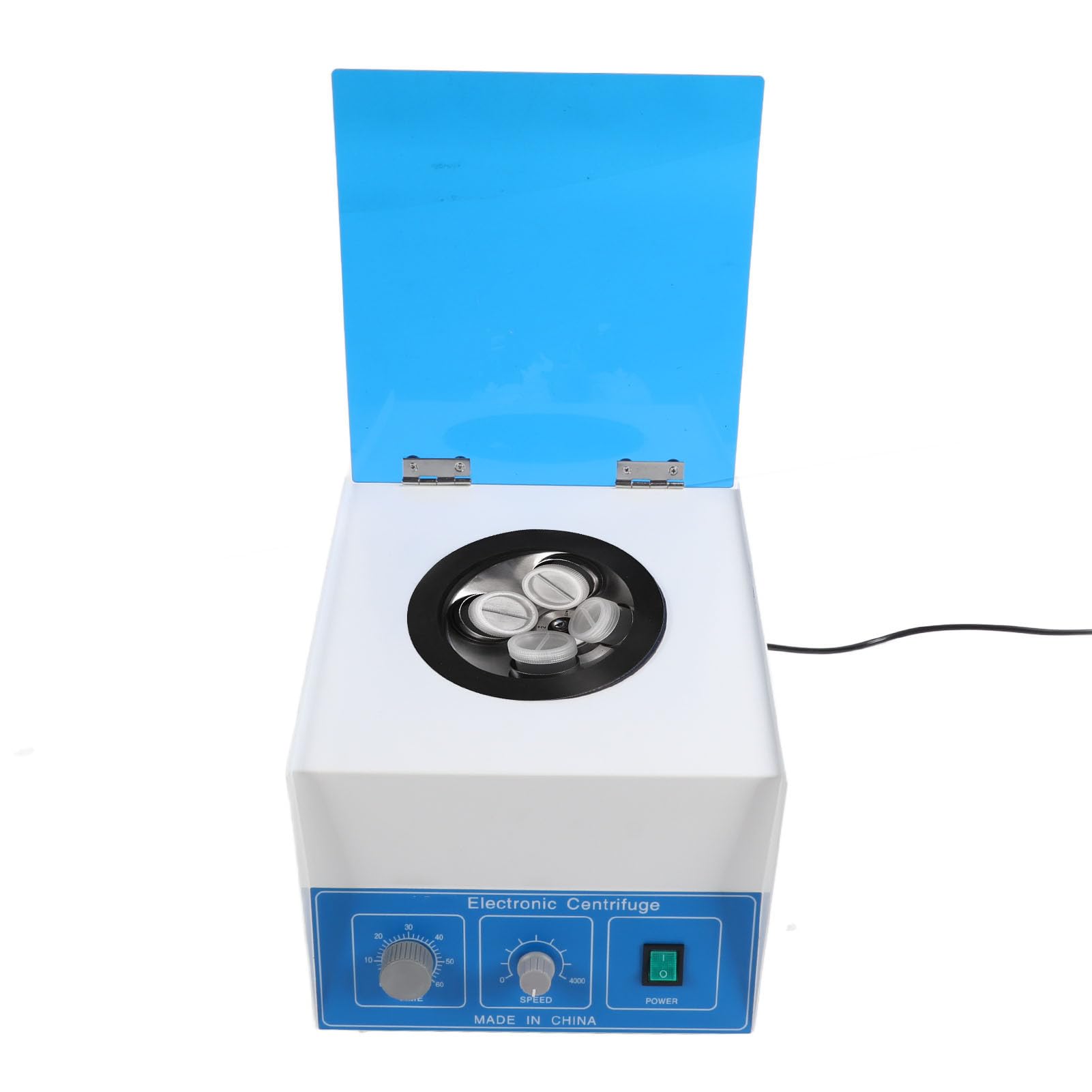 Centrífuga de Escritorio con Velocidad de 4000r/min, Fuerza Centrífuga de 2770xg, Capacidad de 100 Ml X 4 Rotores, Máquina Centrífuga de Laboratorio, Fácil Control y (Enchufe