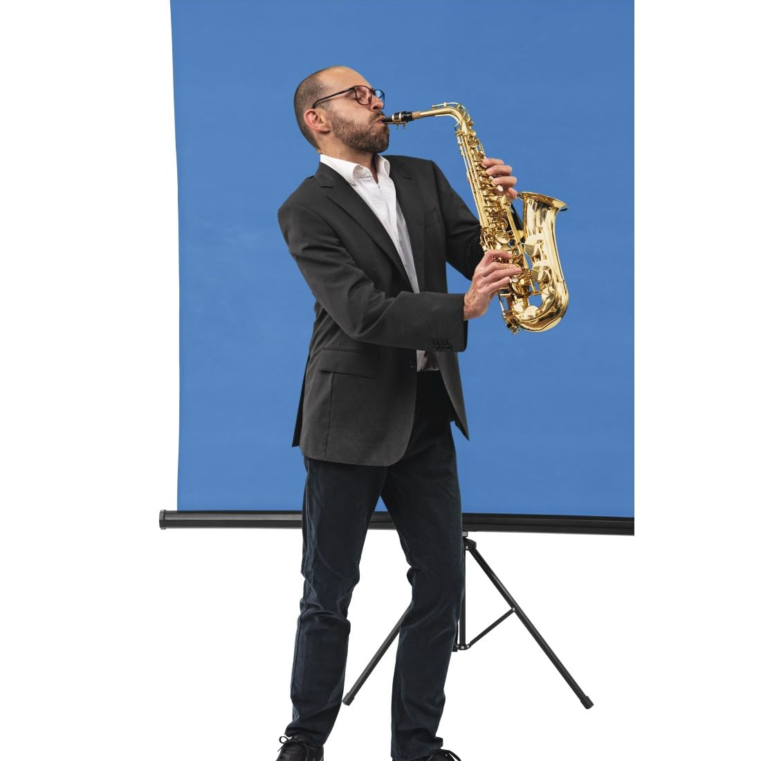 Hama Photography Backdrop Fabric 2.95 x 6 m (Foldable Photo Studio Background, 100% Cotton, Blue Screen - Image 4