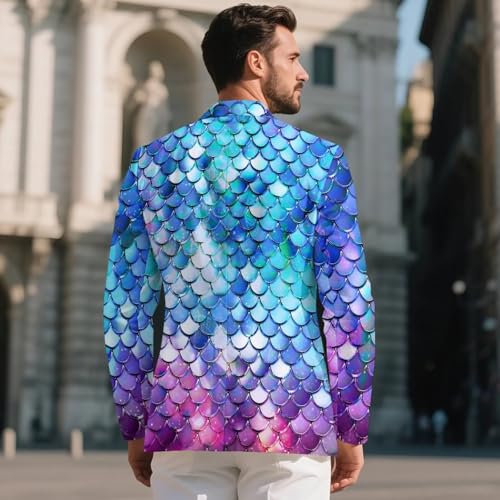 Men's Casual Blazer One Button Lightweight Sport Coats Plus Size Slim Fit Suit Jacket Lining Lined Business Blazer3