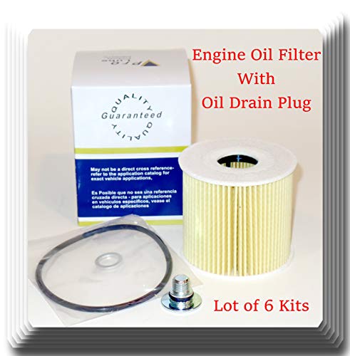 Engine Oil Filter With Oil Drain Bolt Fits 2017-2019 Genesis G90 5.0L (DOHC), (VIN H), 32V Hyundai Genesis G80 5.0L (VIN F), 32V, Genesis - V8 5.0L, F.I., (DOHC), (VIN F), 32V 2015-2016 (6)