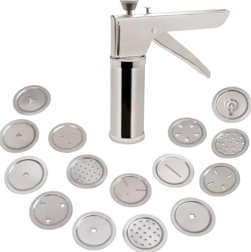 Generic Stainless Steel Sev Maker with 15 Jali Discs