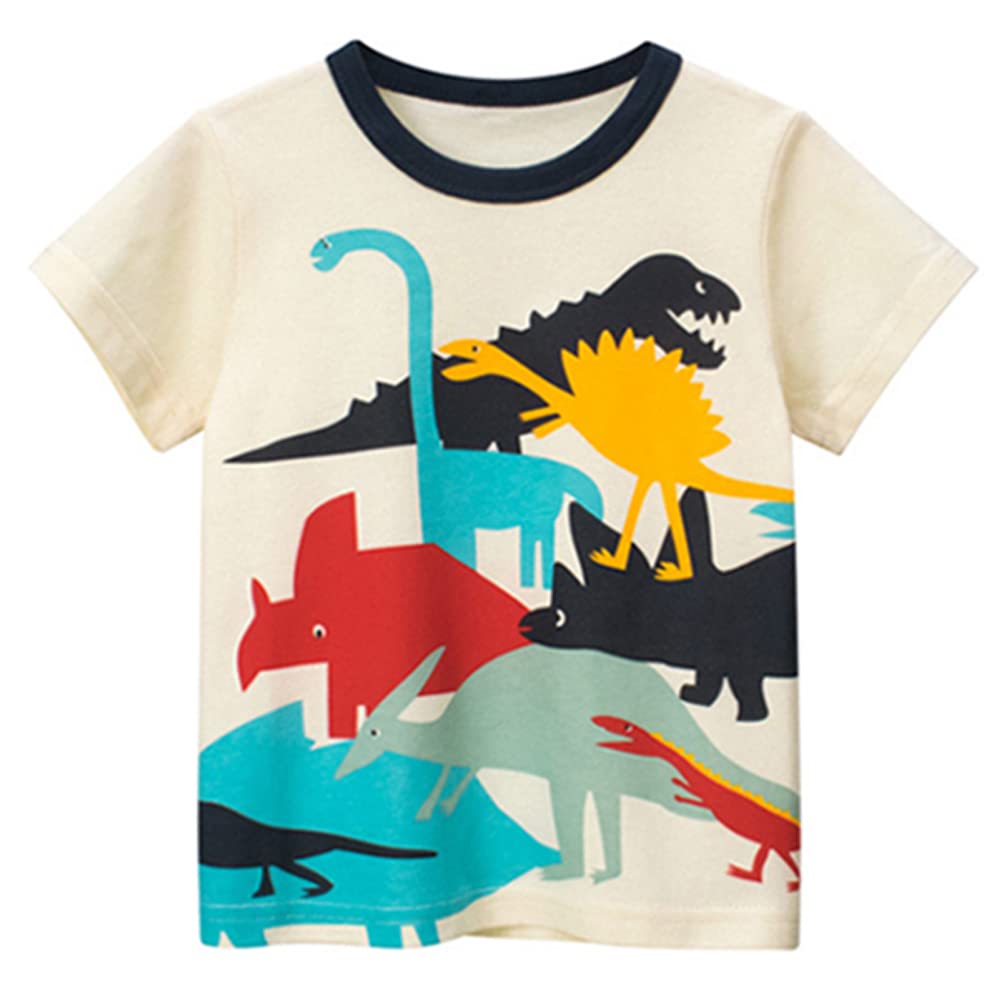 Nautysaurs Toddler Boys Short Sleeve T-Shirts Casual Bambini e Ragazzi (Pacco da 4)