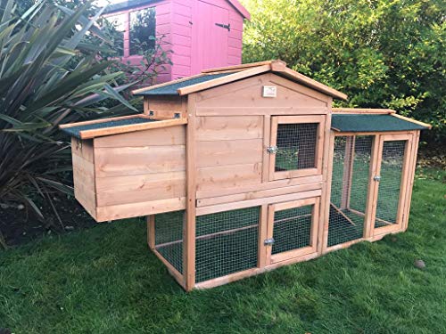 SoulItem Gallinero grande, 150 cm Gallinero Conejo Jaula Gallina Casa de madera...