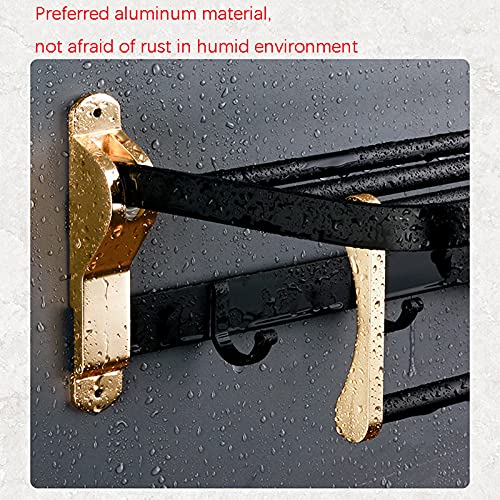 Accesorios de baño de aluminio anodizado con estantes premium set de 4 7