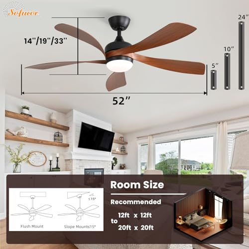 Sofucor 52K096SMTY 52 Inch Smart Ceiling Fan thumb #6