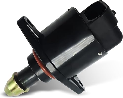 1 válvula de control de aire de ralentí, motor paso a paso de automóvil, piezas de repuesto #90380 10526 90325864, compatible con Jeep Nissan (negro)