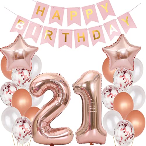Decoração balões 21 aniversário rosa balão ouro 21 anos aniversário mulher, balões 21 anos decoração aniversário mulher decoração aniversário 21 anos mulher, balões 21 anos aniversário mulher rosa