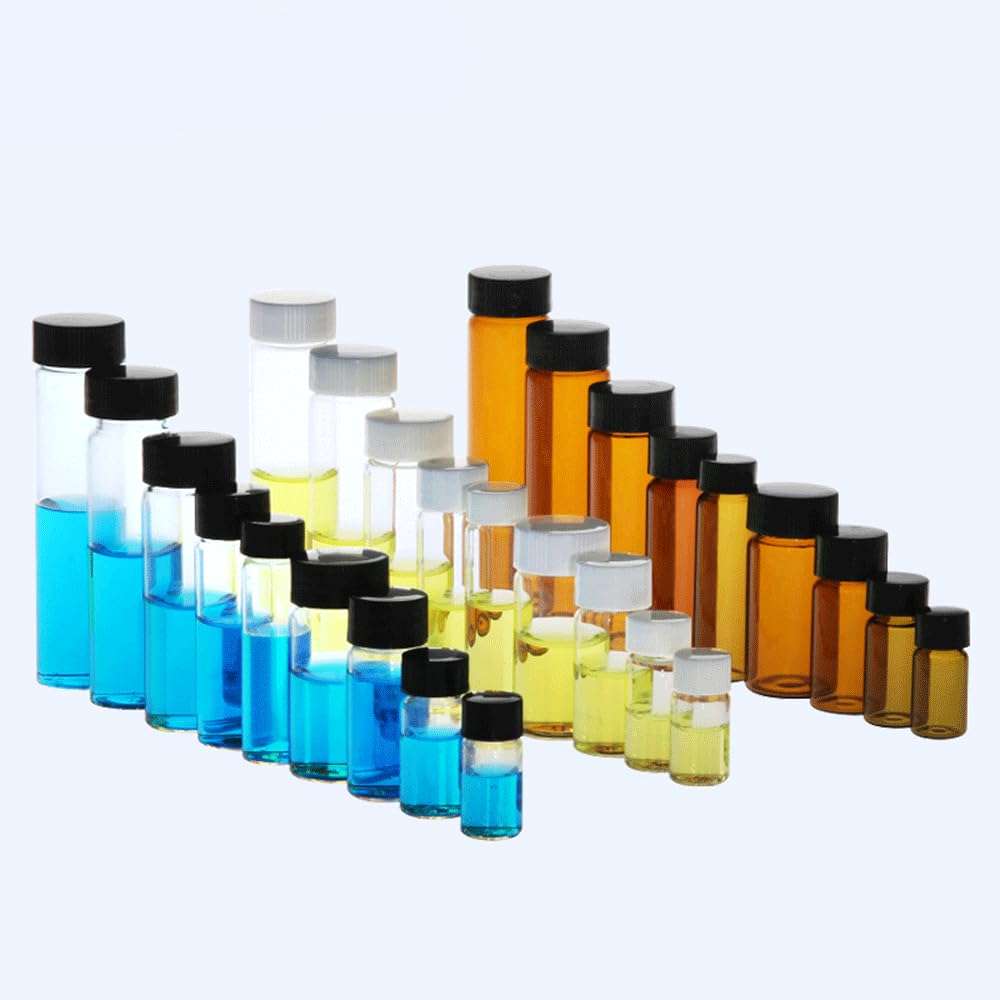 Lagerung von Proben aus Hochborosilikatglas, 1–60ml, brauner Glasschraubverschluss(40ml 10 PCS)