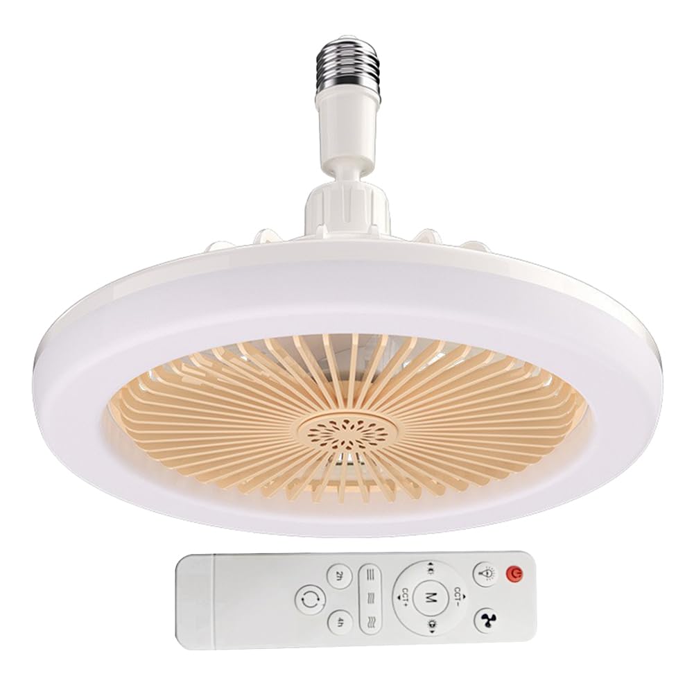 Aromatherapy Modern Ceiling Fan with Lights Remote Control Silent Ceiling Fan Small Ceiling Fan for Kitchen Bedroom Basement Dining Living Room