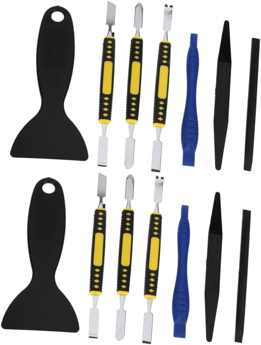 DOITOOL 14 Pcs Essential Cell Phone Repair Kit Scraper Crowbar for Electronics Disassemble and Repair Tools