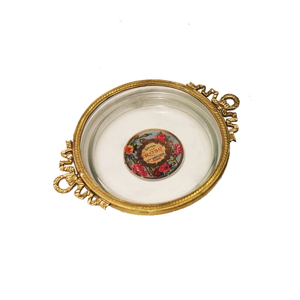 Jabonera Autodrenante De Latón Nórdico,Estilo Retro,Creativa,para Interiores,para Lavabo,Baño,Cocina,Caja De Almacenamiento De Joyas,Escurridor De Jabón(A)