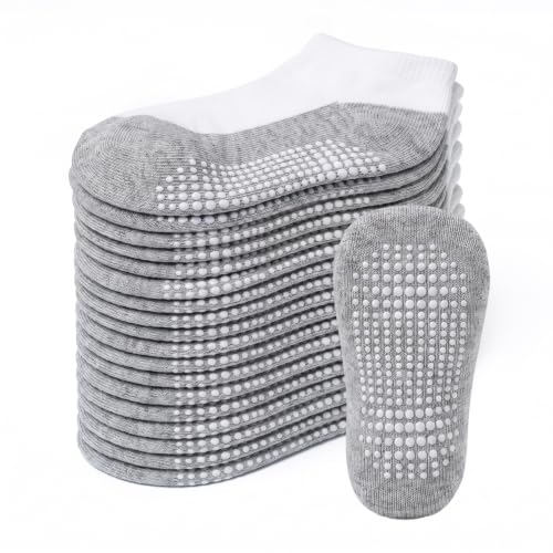 Image of Baby Non Slip Ankle Socks with Grippers for 0 Months-7 Years Old Walking Socks