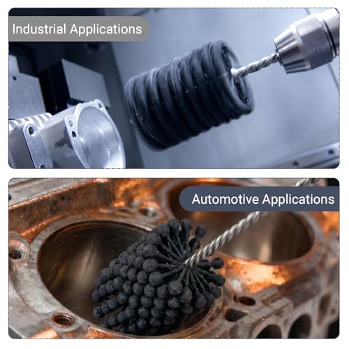Image of Cylinder Hone, 240 Grit Silicon Carbide, 3 inch (76.2mm) Diameter Ball Hone | for Hole Diameters 2 7 /8 inch - 3 inch, Cylinder Engine Sanding Brush for Mild Steel, Stainless Steel and Cast Iron