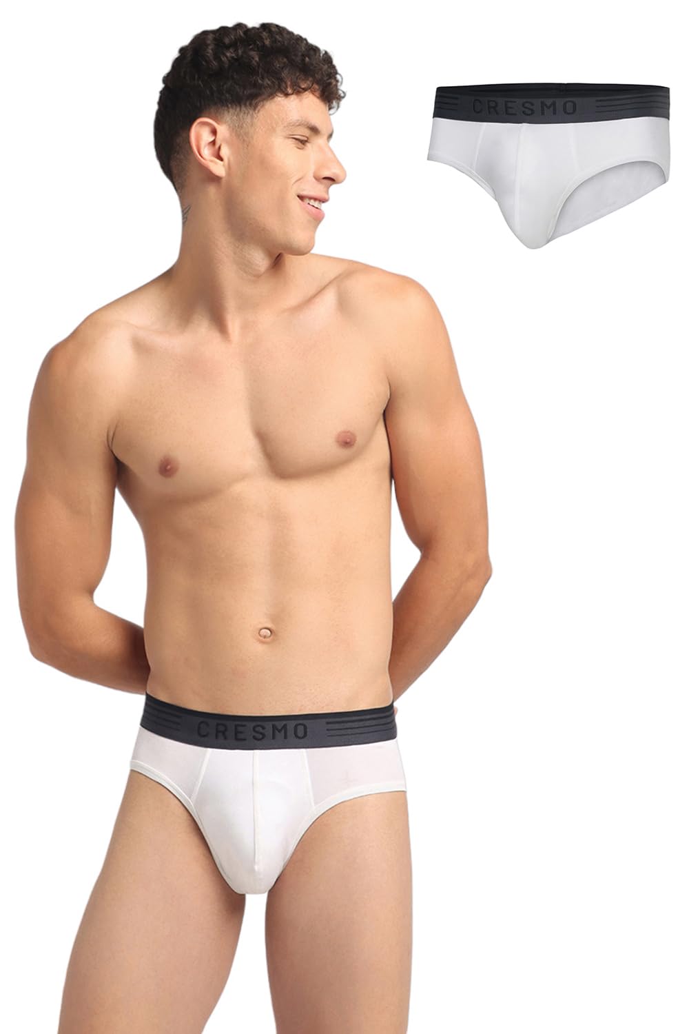 cresmo Men's|Anti-Microbial Luxury Micro Modal Underwear Breathable Ultra Soft Comfort Lightweight Brief|Pack of 2 |-picture-40