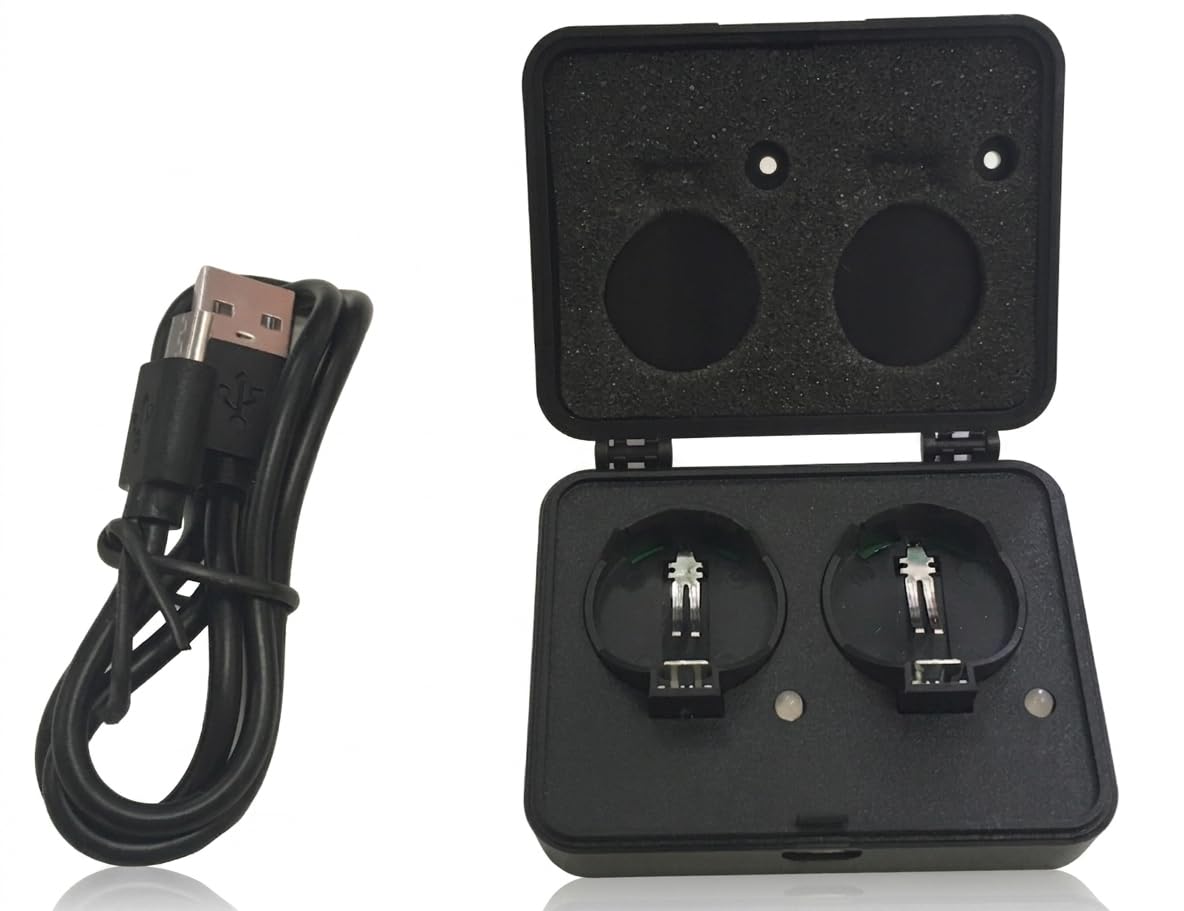 Chargeur Piles Rechargeable Piles Bouton CR2032 CR2025 CR2016 Rechargeable -> LIR 2032/2016 / 2025 – 4 Batteries LIR2032 3.7V INCLUSES - Universel: Convient pour Toute Prise USB