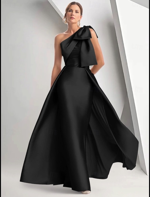 Amazon.com: Mermaid Satin Mother of The Bride Dresses for Wedding Lilac One Shoulder Bow Wedding Guest Dresses for Women 2025 Classy Floor Length Mother of The Groom Dress US4 : Clothing, Shoes