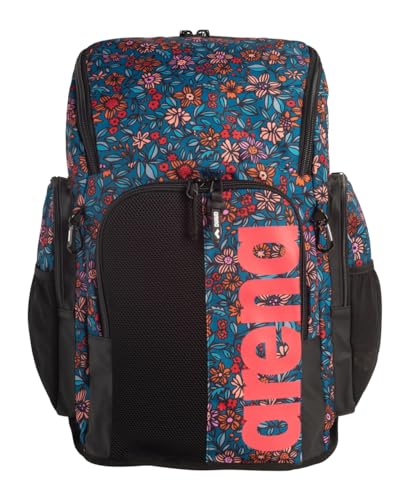 Image of ARENA Spiky III Backpack 45 Swimming Athlete Sports Gym Rucksack Large Training Gear Equipment Swim Bag for Men and Women, 45 Liters, Micro Floral