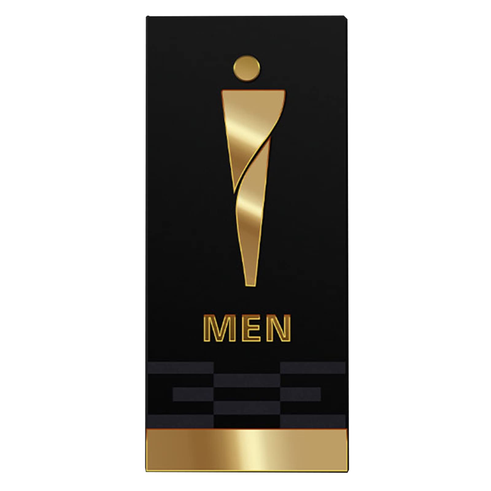 VNVFJKLO restroom sign, Men's and Women's Restroom Signs, Toilet Wall Decor, 3D Acrylic Unisex, for Offices, Businesses, and Restaurants(B)