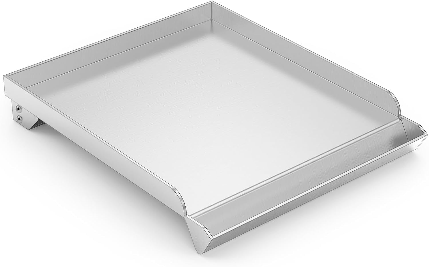 Onlyfire Stainless Steel Side Burner Griddle Plate, Universal BBQ Plancha Flat Top Plate for Most Gas Grills (33CM x 31CM)