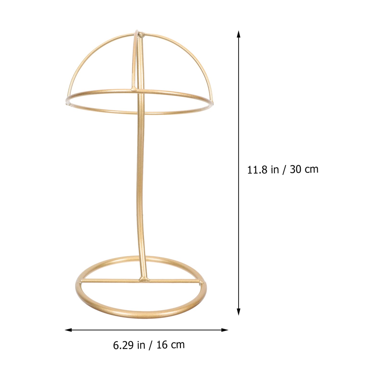 DOITOOL Soporte de mesa para sombrero de metal forma cúpula