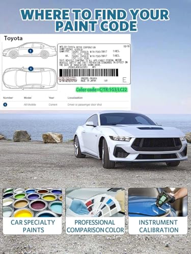 Image of 6X3 Lunar Rock Car Touch Up Paint for Toyota, Color Match Auto Paint Repair Pen,Professional Car Scratch Repair Remover Pen Quick & Easy to Use