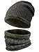 Produktbild Indicode Herren Siracusa Winter-Set Mütze & Schal | Strick Wintermütze Winterschal Army One Size