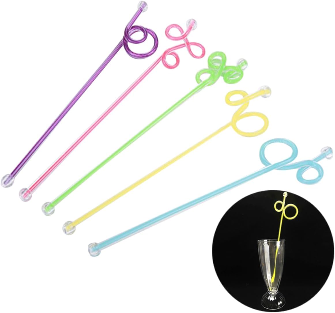 20pcs Cocktail Drink Stirrers Swizzle Sticks Bar Restaurant Mixers Style