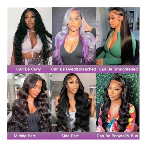 Perruque lace front wig solution sans colle cheveux humains HD - 5