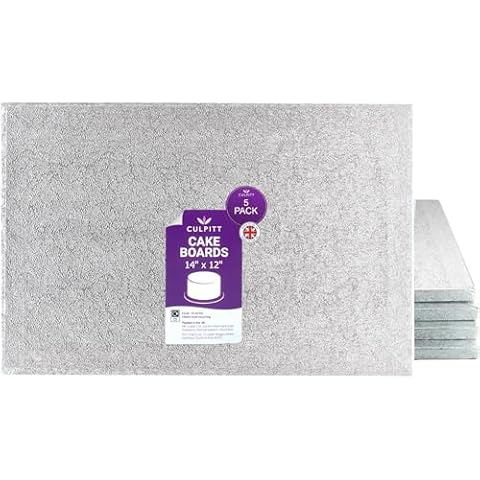 Culpitt 14" x 12" Silver Cake Boards Cover