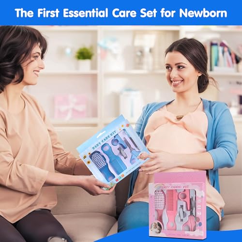 Image of Baby Care Grooming Kit 6 in 1 Infant Hygiene Set with Comb, Brush, Nail Clipper, Cover for Nail Clipper., Scissors & Filer for Newborn & Toddler Safety Grooming Essentials Random Color