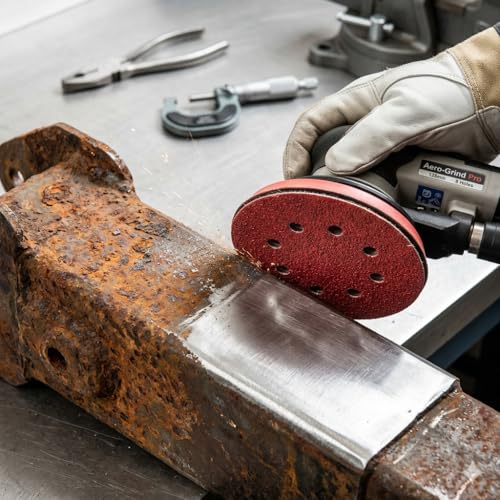 LESNIC 800 Körnung Schleifscheiben 50 Stück, 125mm Schnellwechselscheiben Klett-Schleifpapier für Elektroschleifer, Zuverlässige Haftung auf den Schleifgeräten